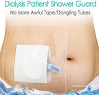 Waterproof moisture barrier shield for chest chemo port protection in shower
