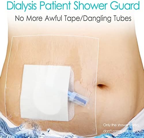 Waterproof moisture barrier shield for chest chemo port protection in shower