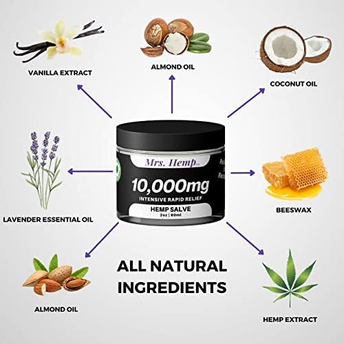 Mrs. Hemp hemp salve jar lifestyle and application view