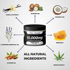Mrs. Hemp hemp salve jar lifestyle and application view