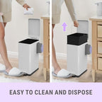 Sliq nursery disposal bin side profile with bag dispenser