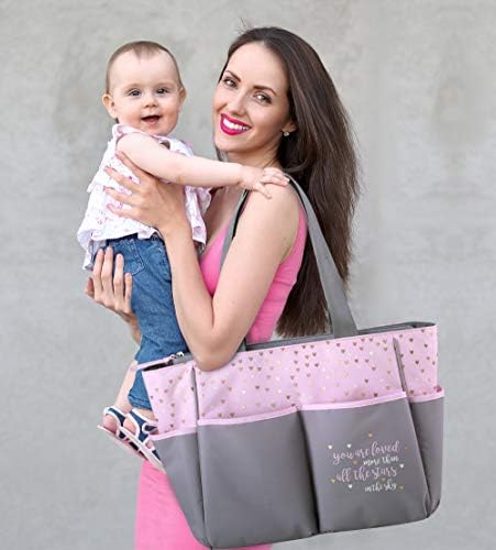 Baby Essentials Diaper Bag Tote with changing pad
