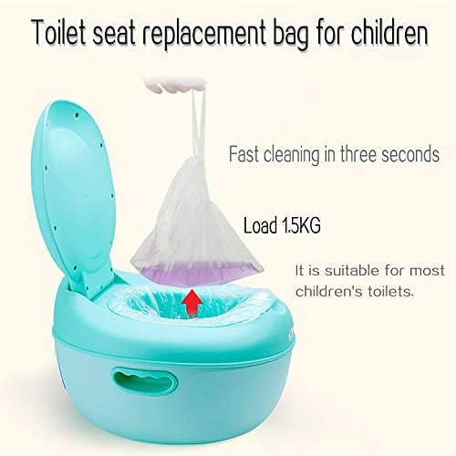 Uyicoo potty liners demonstrating the drawstring closure feature