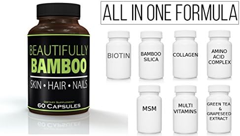 Close up of Beautifully Bamboo Ultra Vitamin bottle label