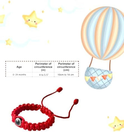 Puerta21 protection amulet bracelet on baby wrist