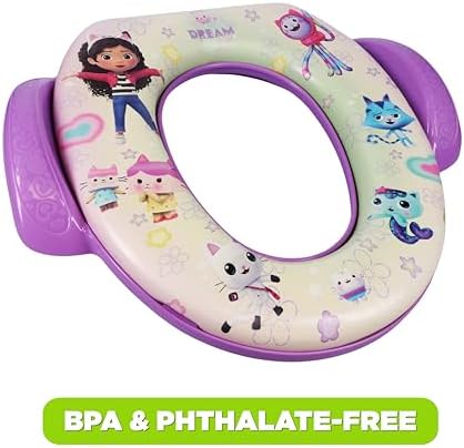 Bottom view of Ginsey soft potty seat showing universal fit
