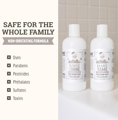 Close up of Lice Queen hair care set for lice and egg removal