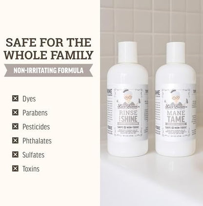 Close up of Lice Queen hair care set for lice and egg removal