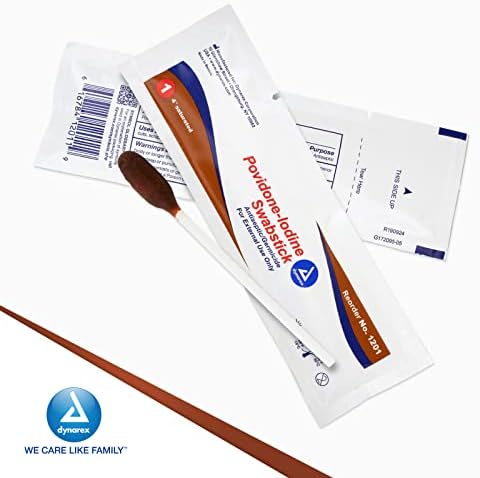 Disposable antiseptic swabsticks for preventing skin infection and cross contamination