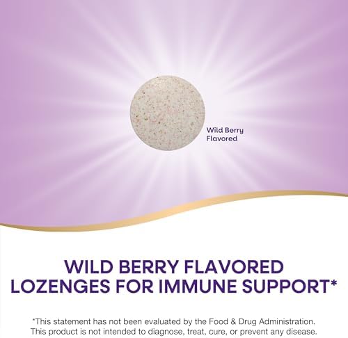 Imported USA vegan zinc lozenges with vitamin C and echinacea text close up.