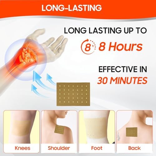 Detailed view of the natural heat therapy patch suitable for lower back pain relief