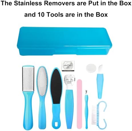 Close up of AECW stainless steel foot file for dead skin removal