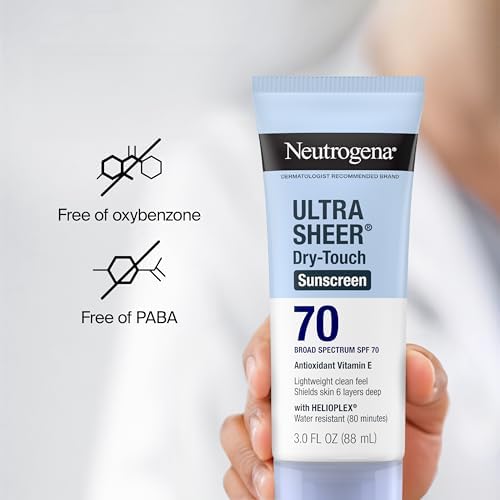 Non-comedogenic sun protection lotion with clean ultra-light feel