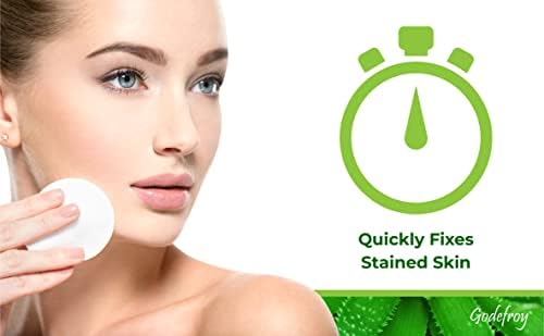 Godefroy botanical tint remover being used to clean hairline after salon coloring