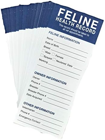 Revival Animal Health veterinary record keeper unfolded view displaying vaccination and deworming tracking grids