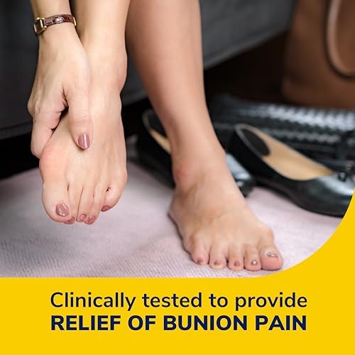 Adjustable straps of the Dr. Scholl's night splint for bunion pain relief.