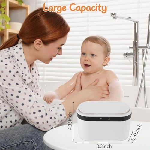 Tyj Baby Wipe Warmer with open lid displaying wipe dispensing mechanism