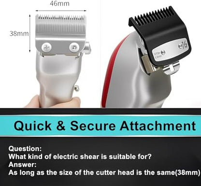 Eurostil Bajo Pedido hair clipper guard set showing secure fit design features.