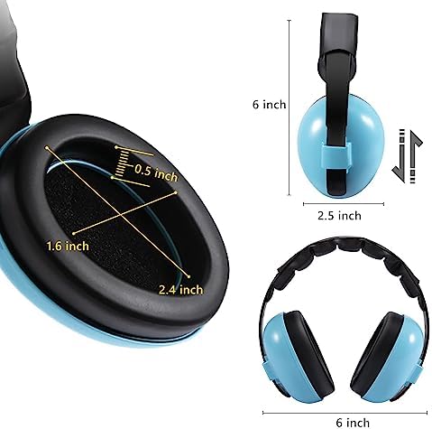 Gukoy baby earmuffs folded for compact travel storage