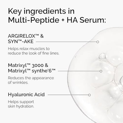 The Ordinary face serum targeting signs of aging with multiple peptides