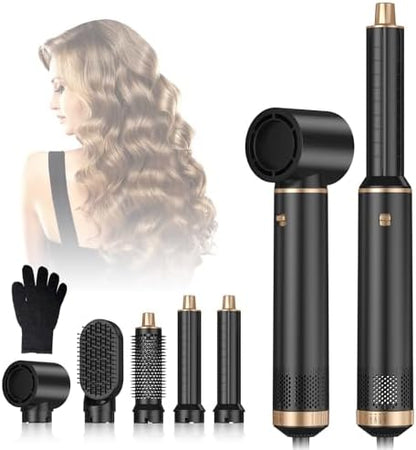 OKWRAP multistyler tool displayed with its two detachable air curling barrels.