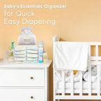 Nanyezh transparent changing table organizer with supplies