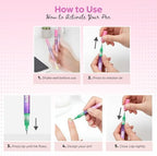 Waterproof nail art markers for DIY manicure