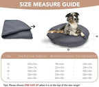 Panabana heavy duty pet bedding protector being placed over a round insert
