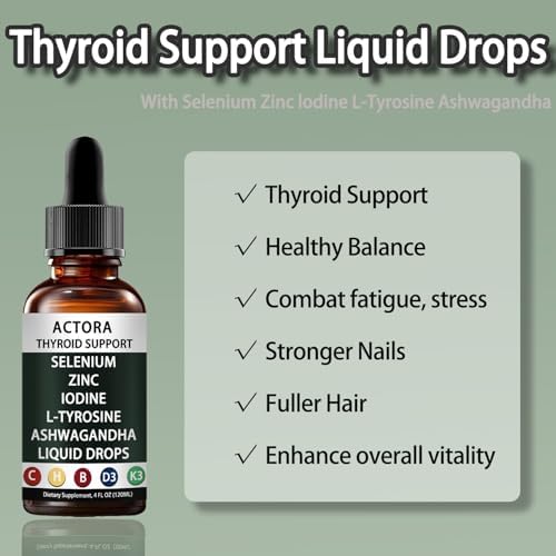 GXSAE Alzclipp Actora Thyroid Support Drops front view of the liquid supplement bottle for hormone balance.