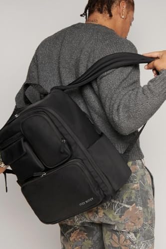 Itzy Ritzy Belong Utility Diaper Bag Backpack side profile showing insulated pockets