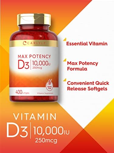 Carlyle value size cholecalciferol softgels package overview
