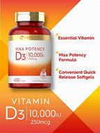 Carlyle value size cholecalciferol softgels package overview