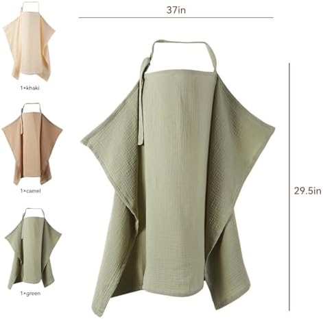 Cotkkstt breastfeeding apron showing adjustable neck strap