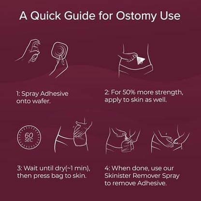 Medical grade non-aerosol adhesive remover spray for professional clinical use.