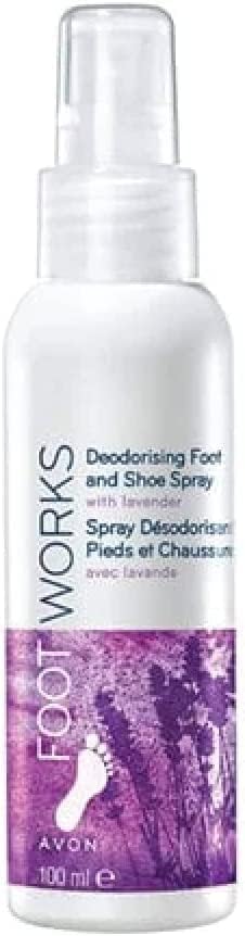 FitGenx deodorizing aerosol spray being applied to shoes for moisture absorption and freshness