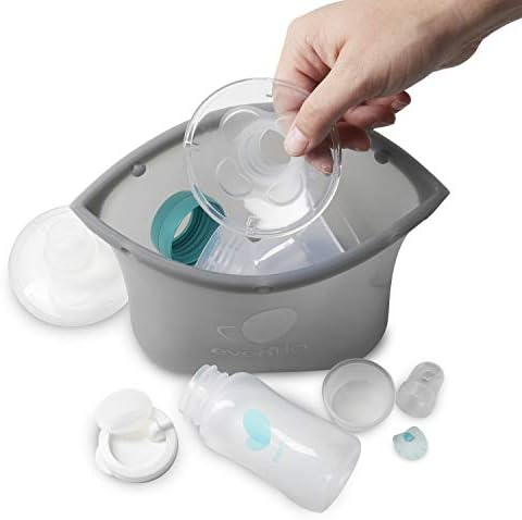 Food-grade silicone steam bag for breast pump parts