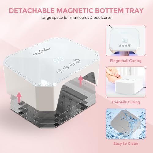 Detachable magnetic base of Lavinda nail lamp