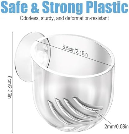 Three pack of Eldraqth clear aquascaping cups for live aquarium plant root cultivation