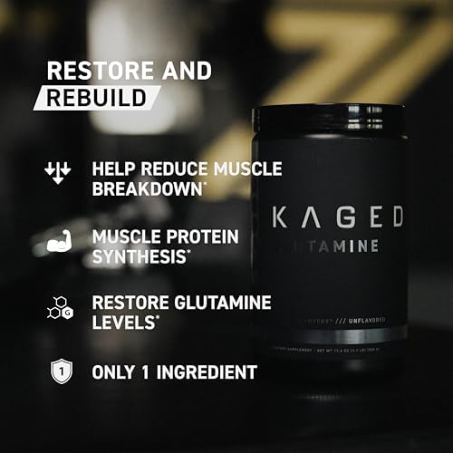 Kaged 500 gram container side profile packaging