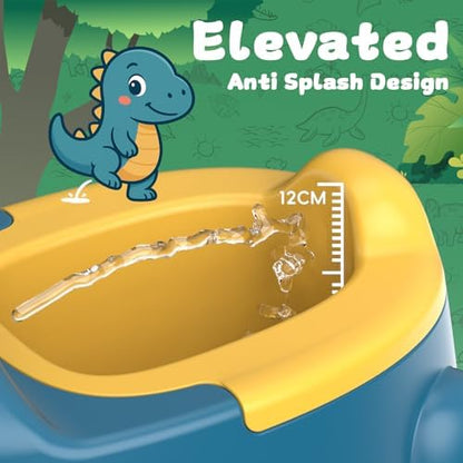 Gliizee Mall portable dinosaur potty chair with lid closed