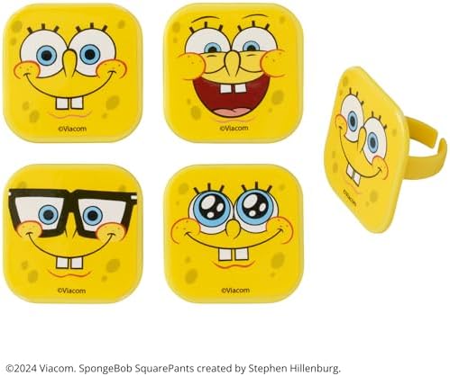 Durable plastic SpongeBob ring detail for cake decorating