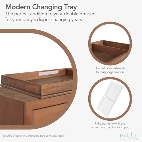 Evolur Stilnovo changing tray safety bracket attachment view