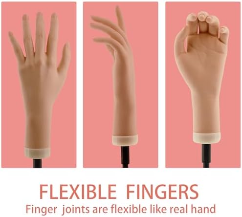 Ace practice hand secured to desk with stand bracket