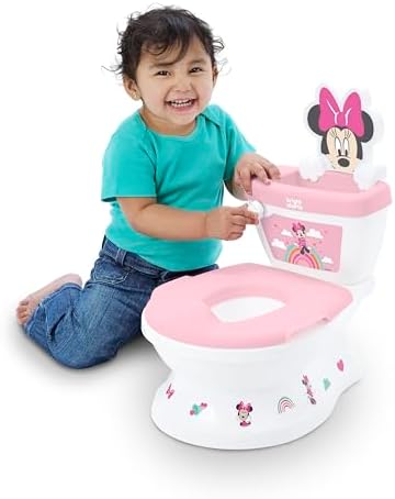 Close up of Minnie Mouse potty sound buttons and design