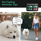 Sliding panel pet meal tracker for daily routine