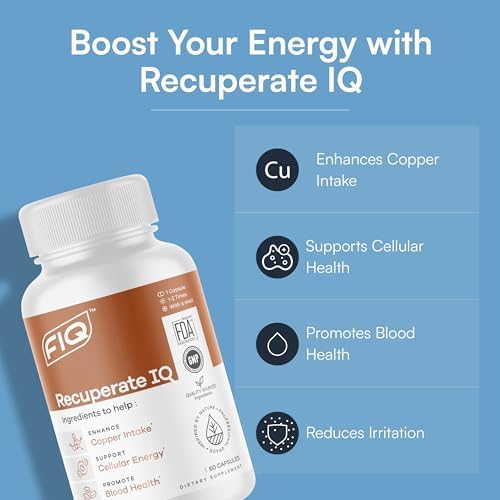 FIQ Recuperate IQ 60 capsules packaging details