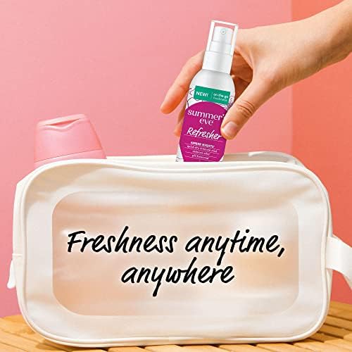 Summer's Eve pH-balanced feminine hygiene kit featuring Amber Nights floral scent