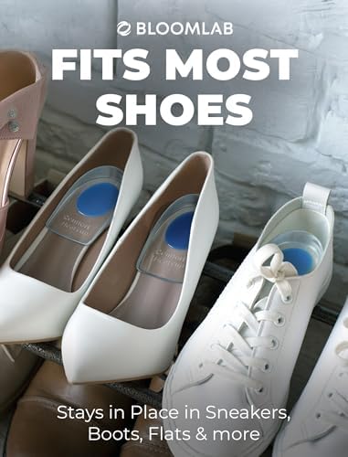 Durable non-slip gel heel pads for men and women suffering from heel pain.