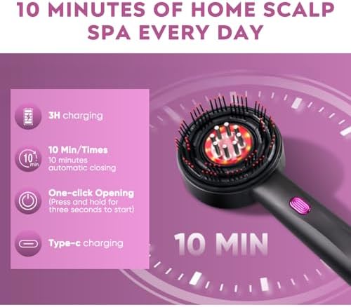 Flexi Madhav portable hair massager displayed with USB charging cable