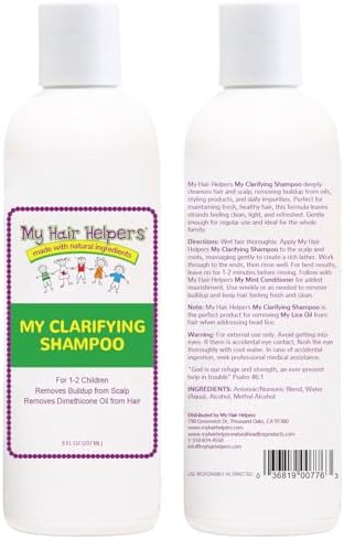 My Hair Helpers Clarifying Shampoo 8 fluid ounces bottle